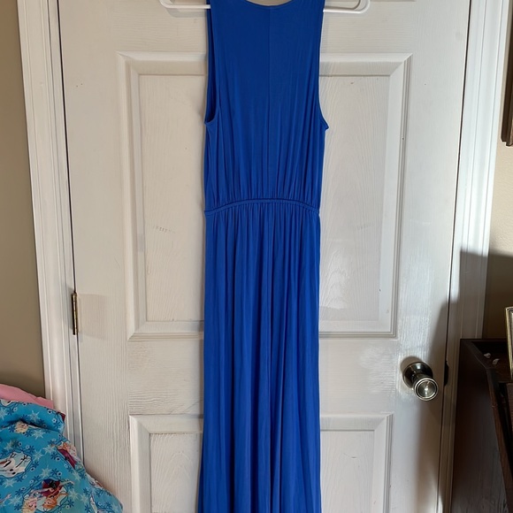 Old Navy Size Small/ Petite Women's Vibrant Blue Maxi Dress - Picture 7 of 9